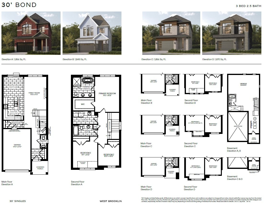 Single Car Garage Homes floor Plan